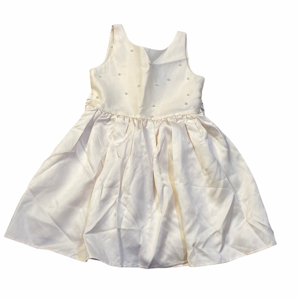 Ava & Yelly cream girls dress